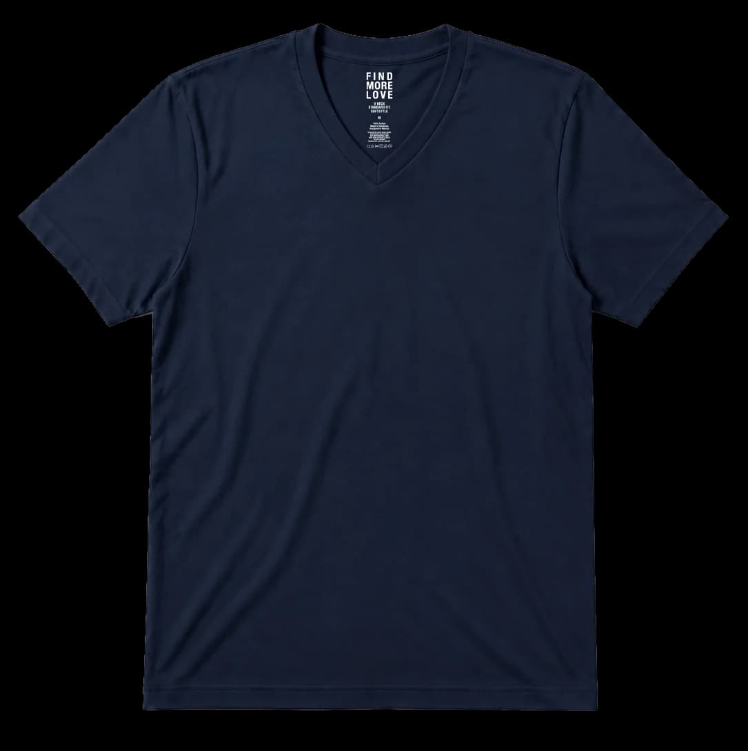 Playera Cuello V Softstyle