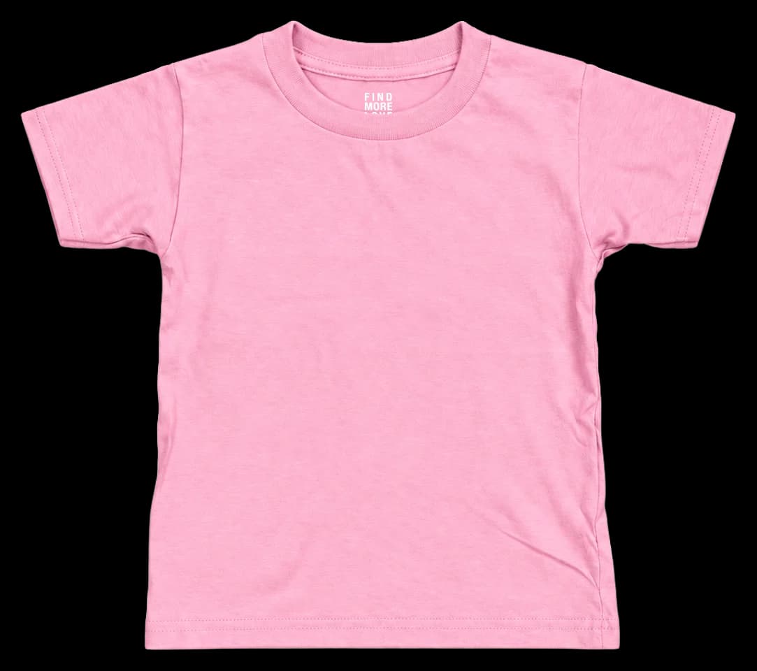 Playera Infantil en rosa, con parche rosa.