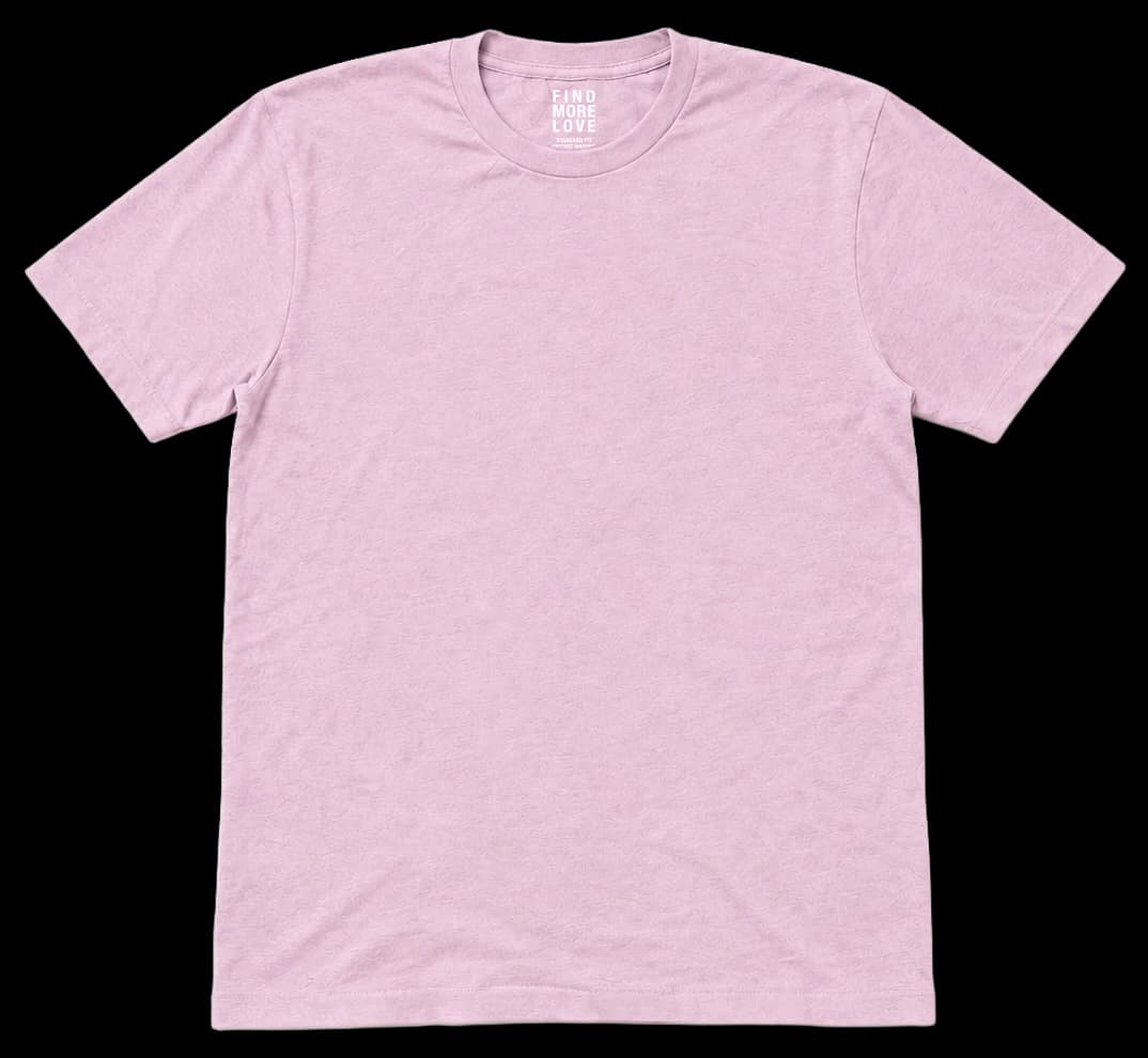 Playera Vintage en rosa suave, con parche rojo.
